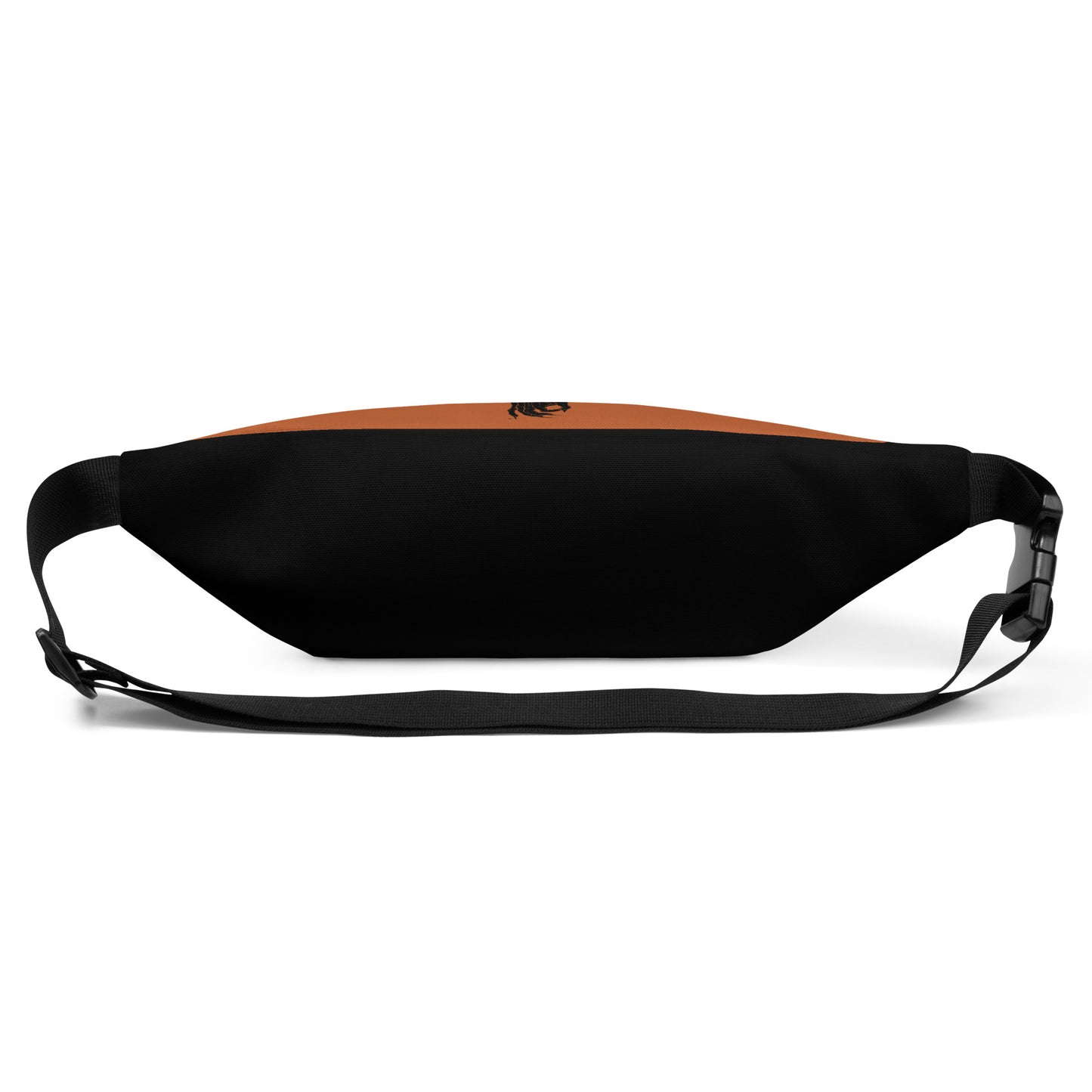 Back view of Hellbeing black and orange fanny pack