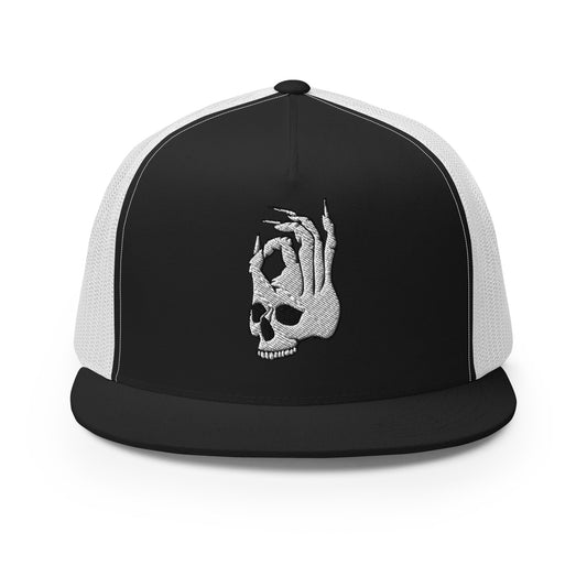 Hellbeing Skull 5 panel trucker cap