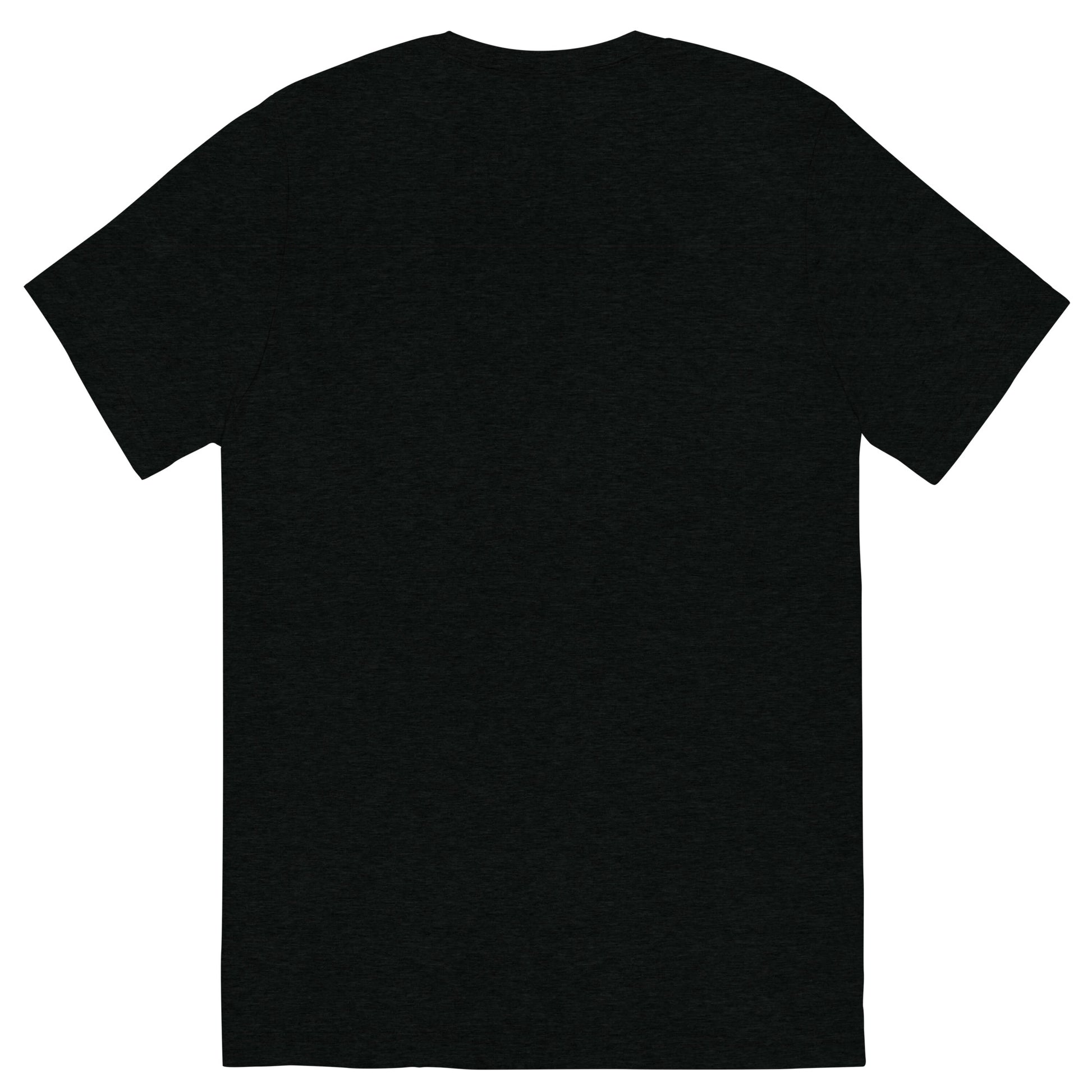 Front view of the Hellbeing Lucifer's pulpit unisex black tri-blend t-shirt