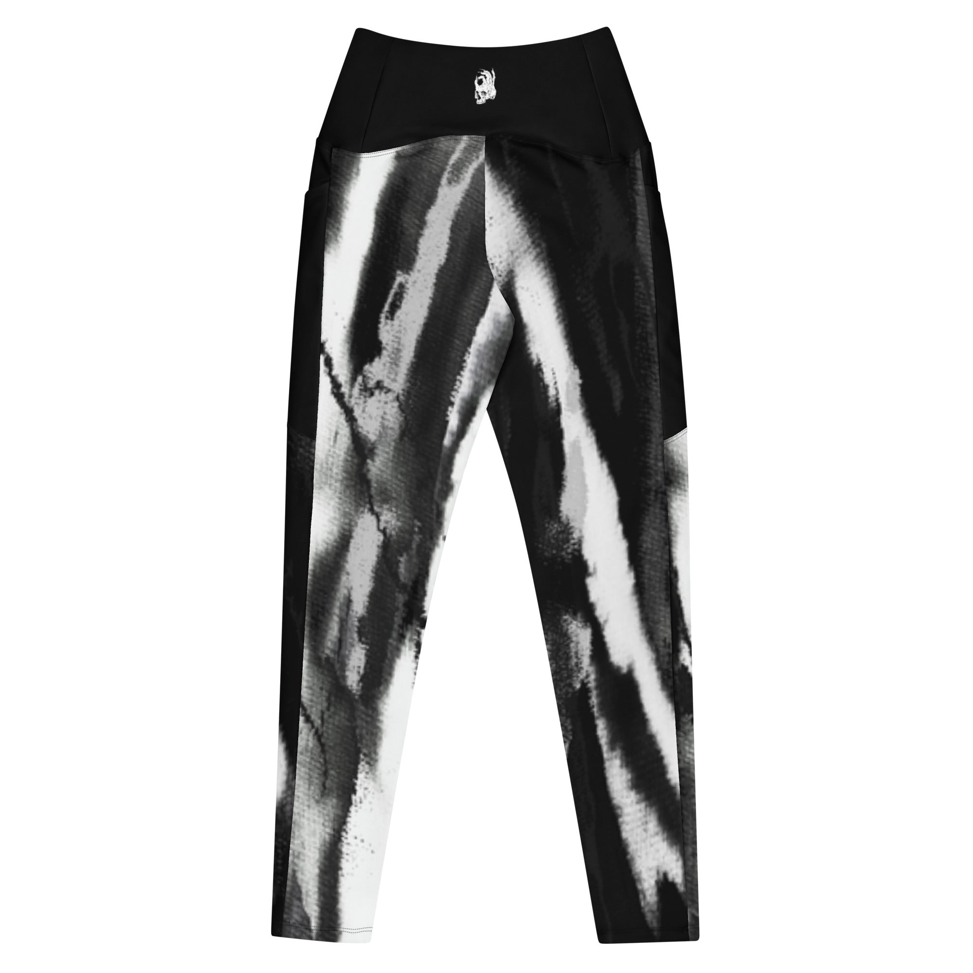 Hellbeing grayscale 2.0 crossover leggings, back view