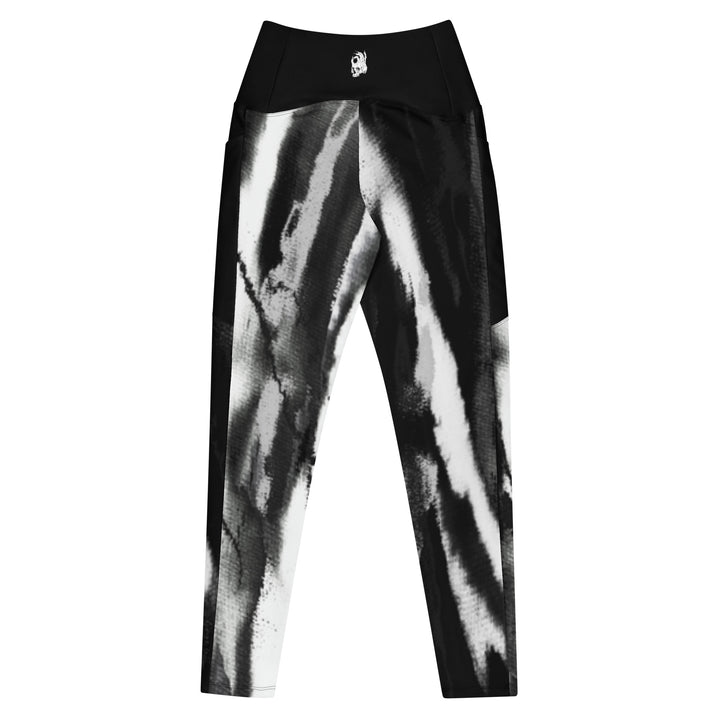 Hellbeing grayscale 2.0 crossover leggings, back view