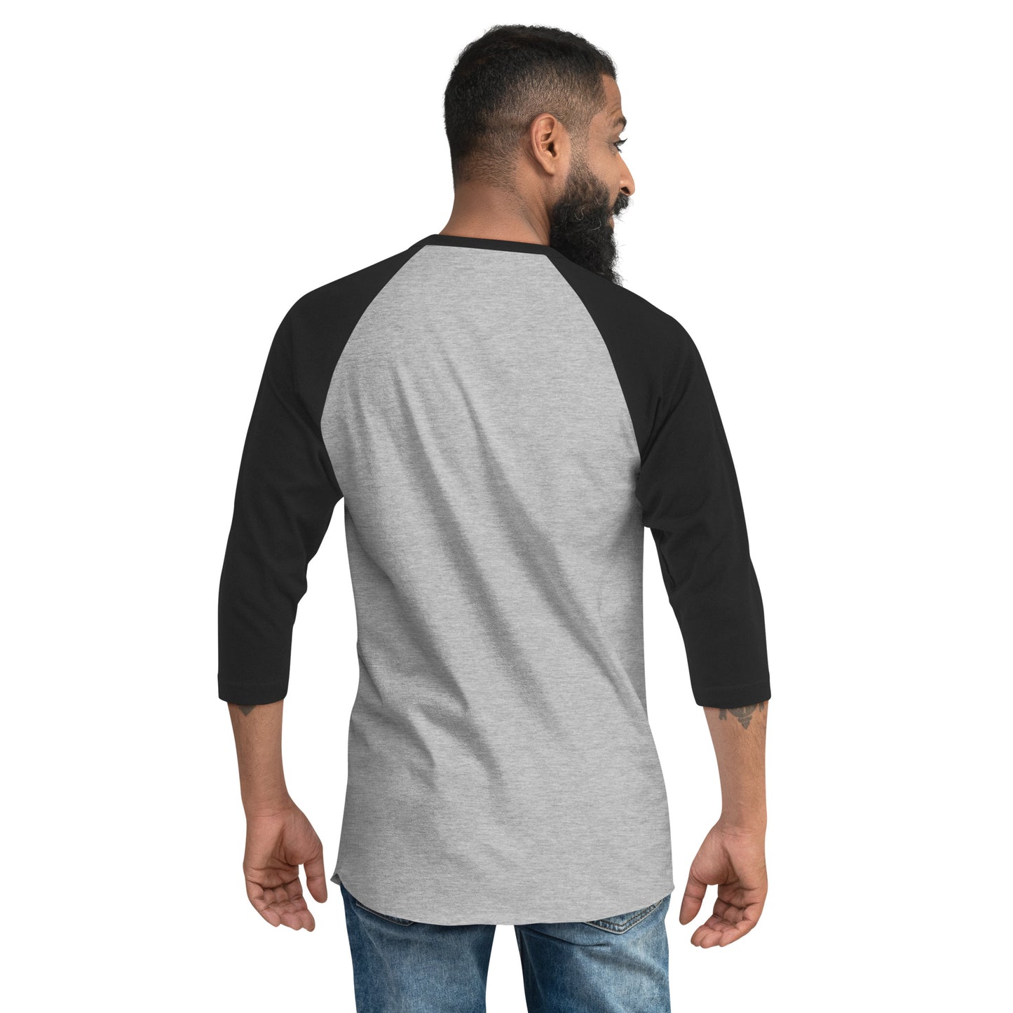 Hellbeing gray 3/4 sleeve raglan shirt