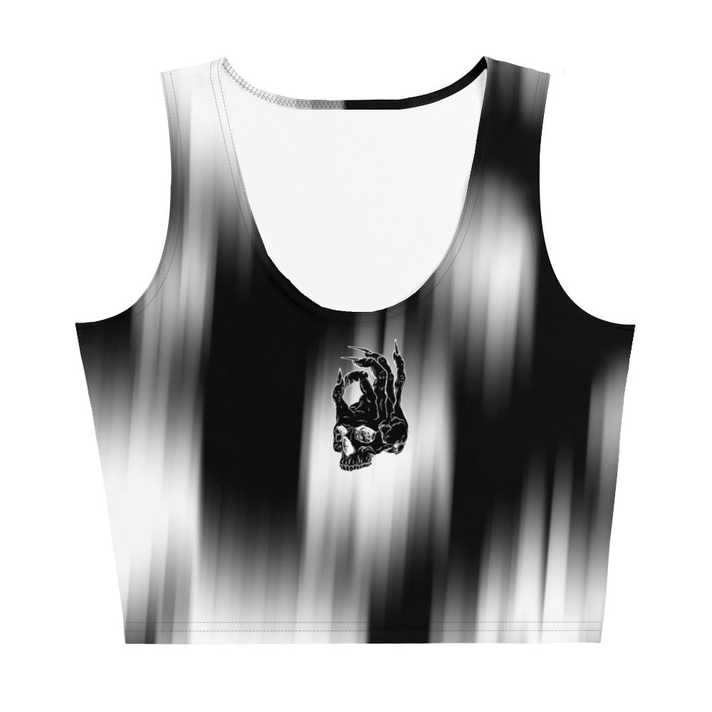 Hellbeing grayscale Crop Top