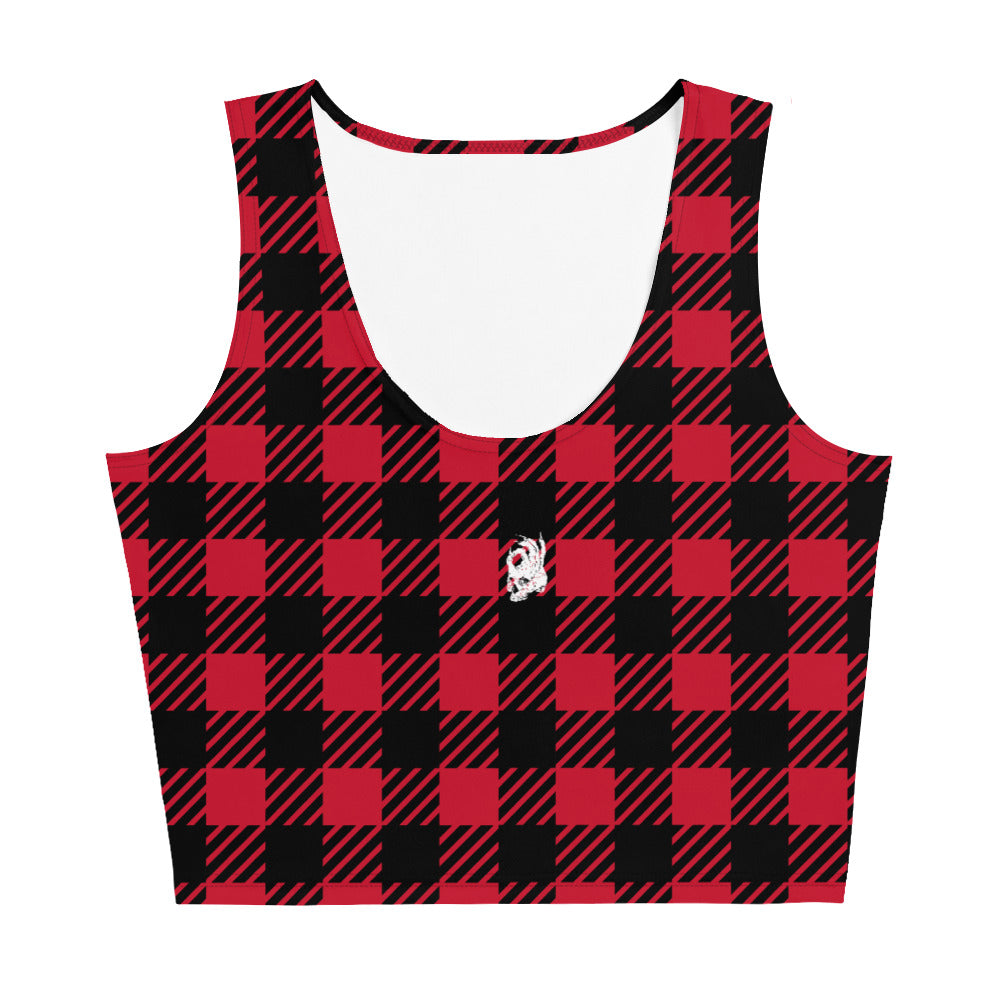 Hellbeing Red Plaid Crop top