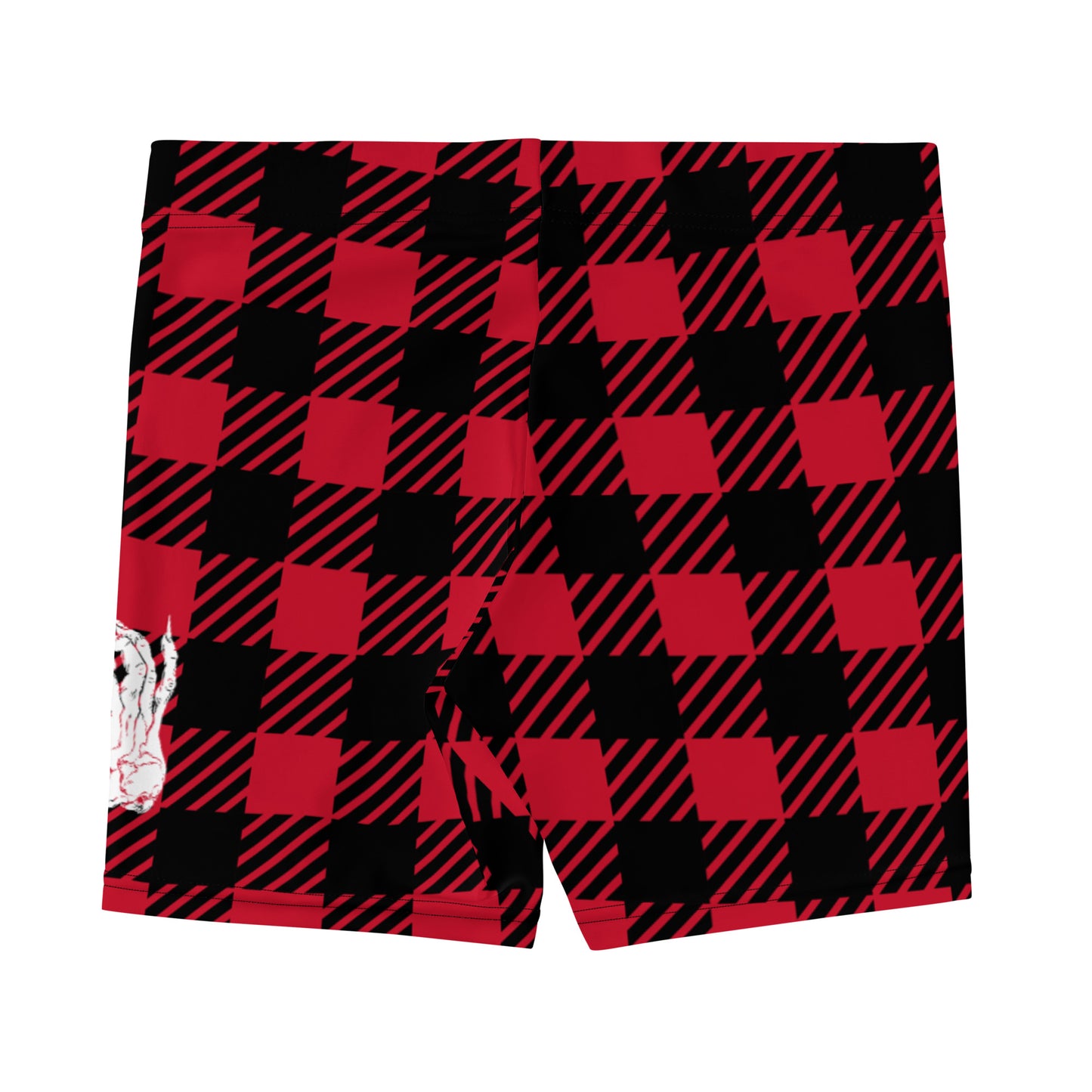 Hellbeing red plaid shorts