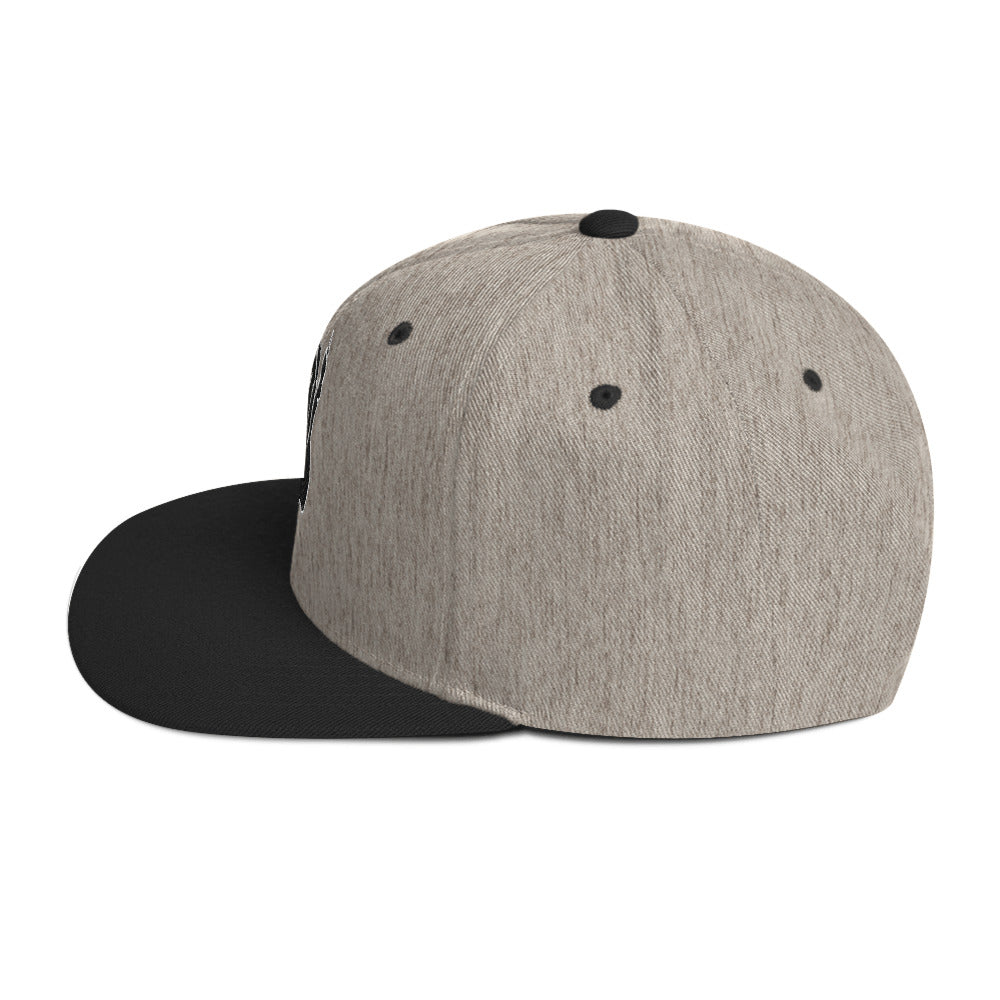 Hellbeing Skull gray and black snapback