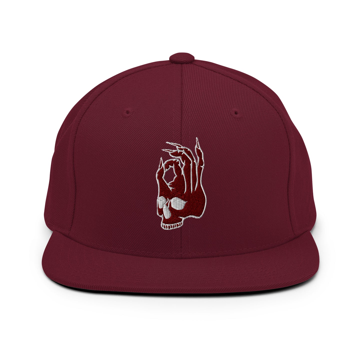 Hellbeing Skull burgundy snapback