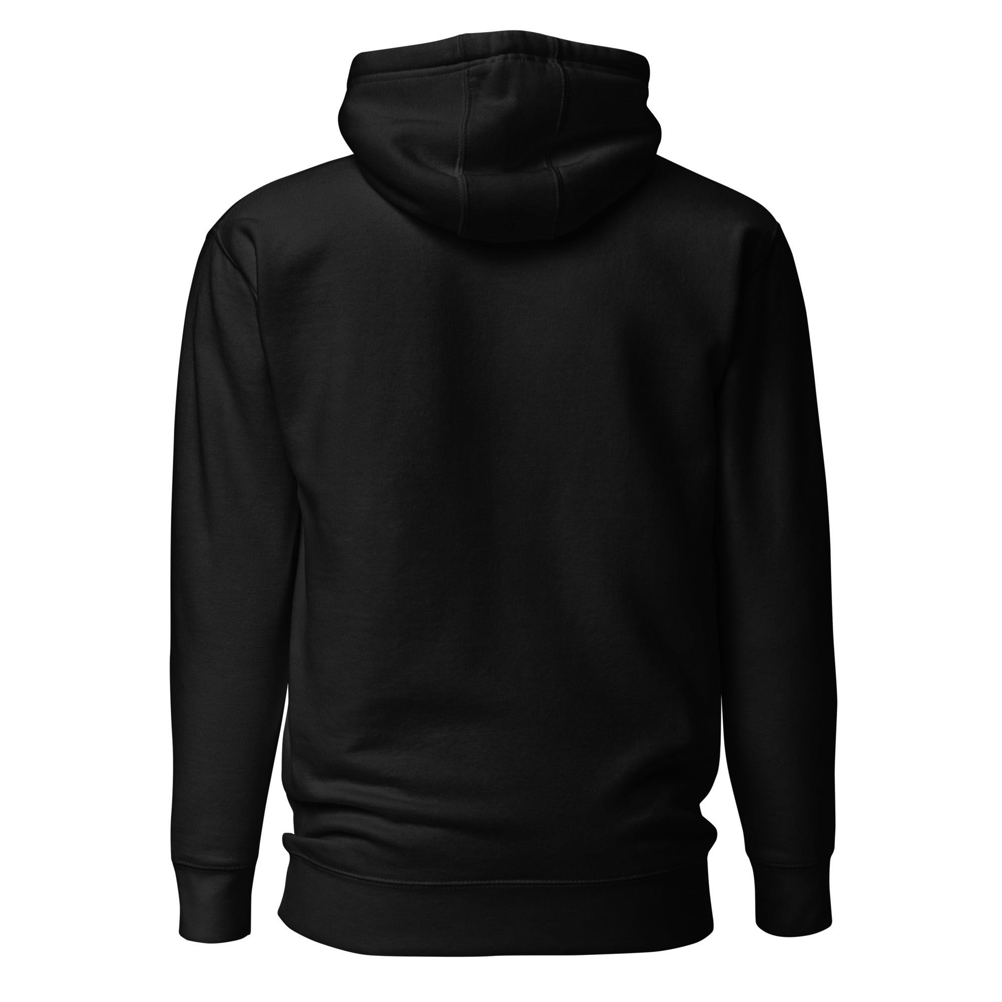 Hellbeing cycling skeleton hoodie in black, back view
