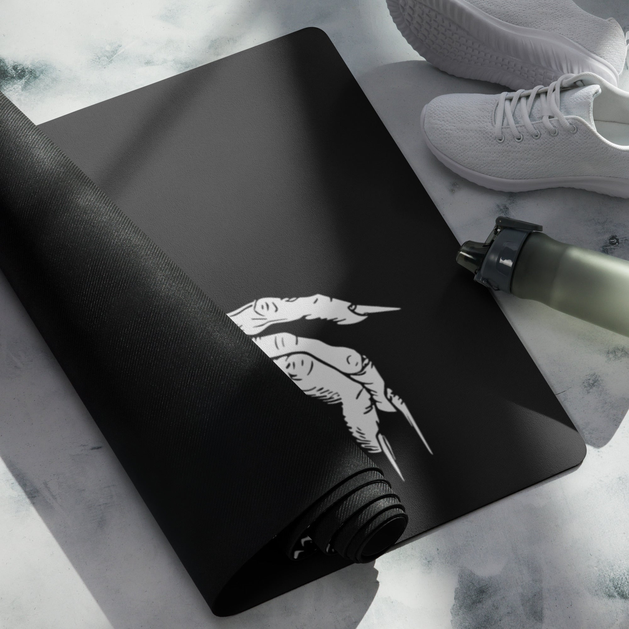 Hellbeing cycling yoga mat, top surface detail