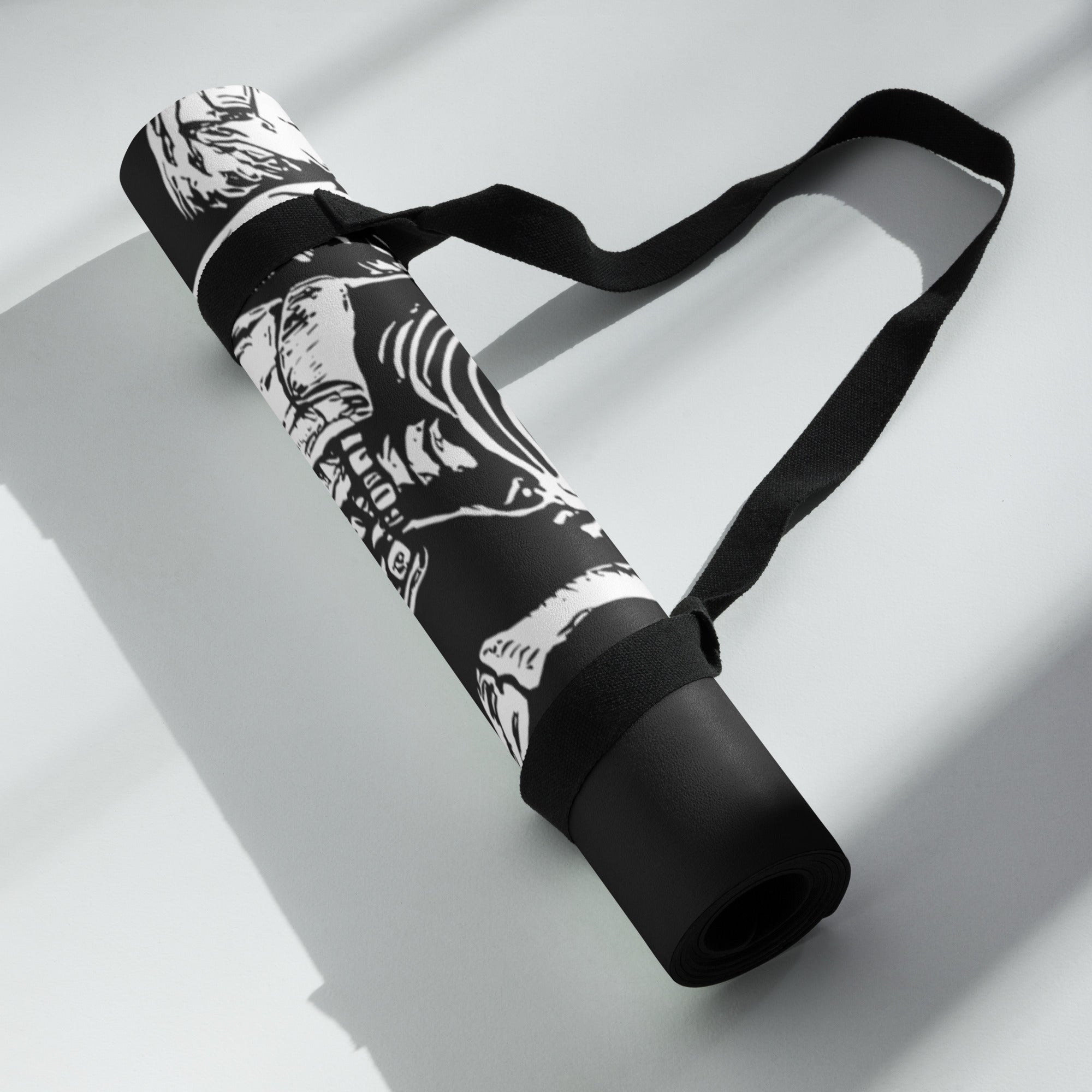 Hellbeing trail yoga mat, rolled up