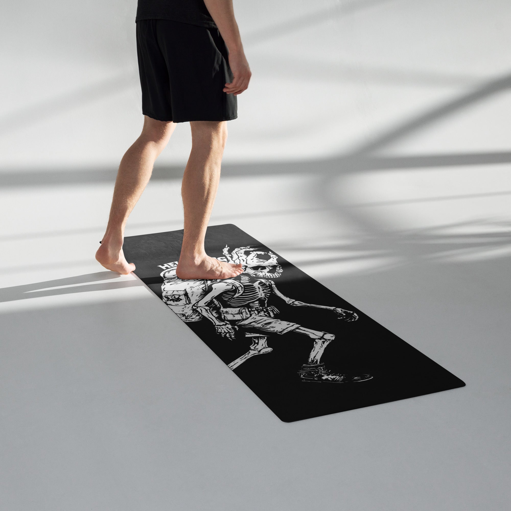 Hellbeing trail yoga mat, alternate top view