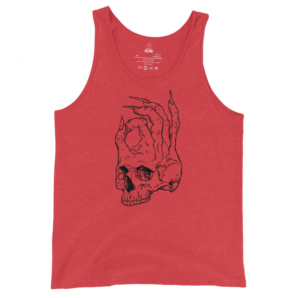 Hellbeing logo men's red tri-blend Tank