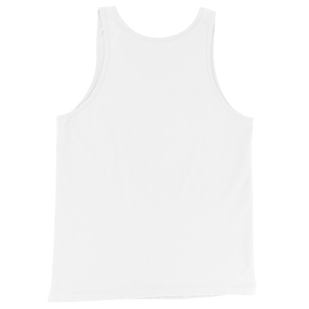 Hellbeing Uncle Satan white men's tank top, back view