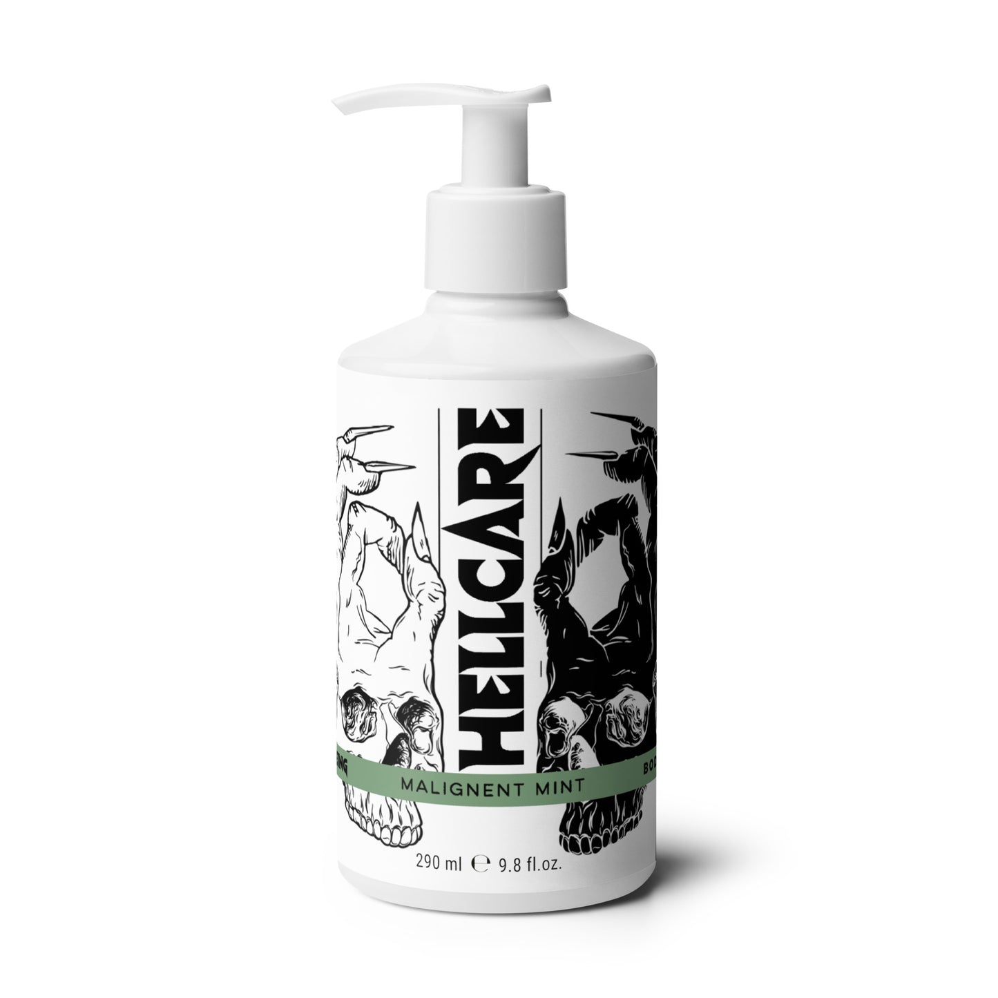 Hellbeing Hellcare Malginent Mint body lotion