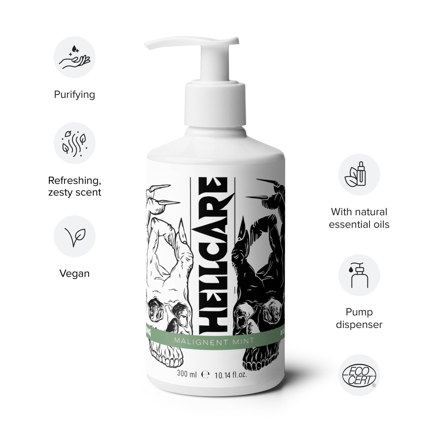 Hellbeing Hellcare Malignant Mint Body Wash