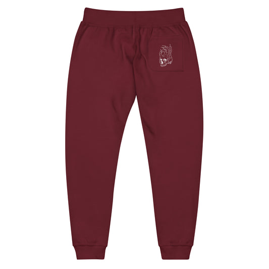 Hellbeing burgundy fleece sweatpants