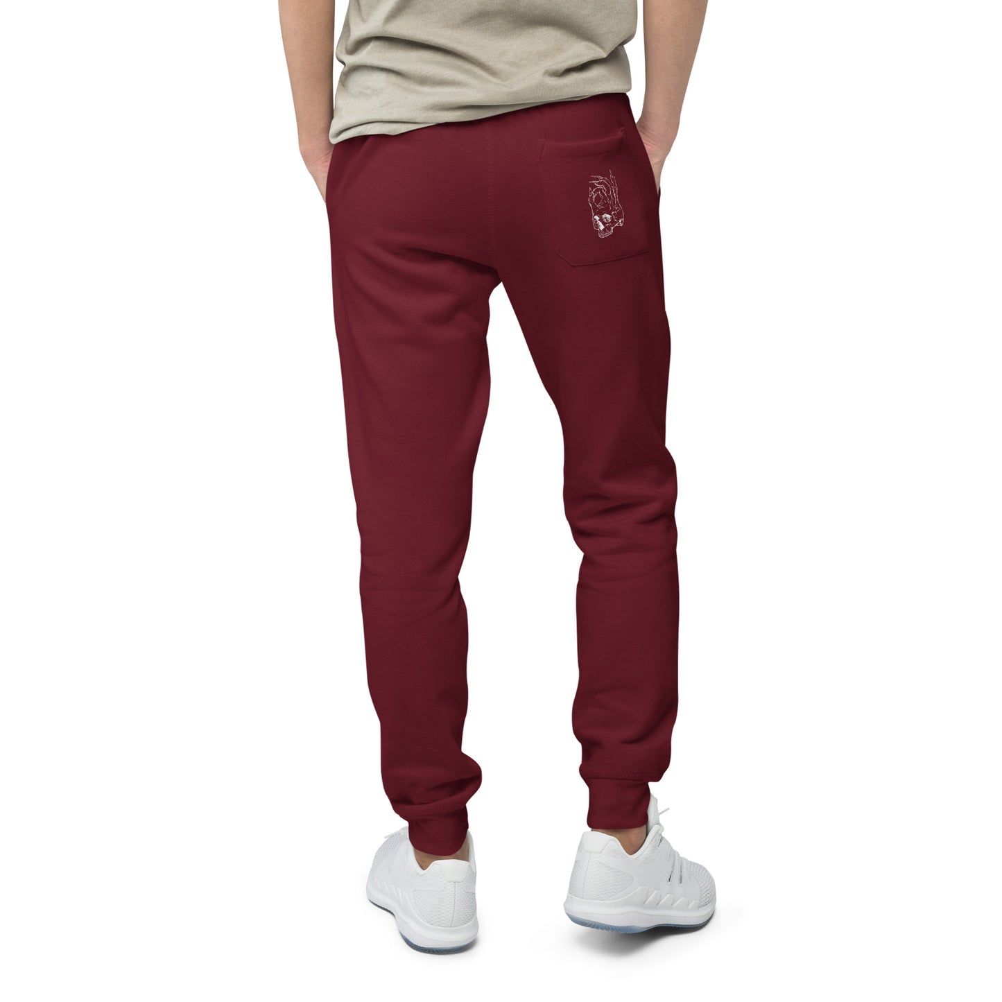 Hellbeing burgundy fleece sweatpants