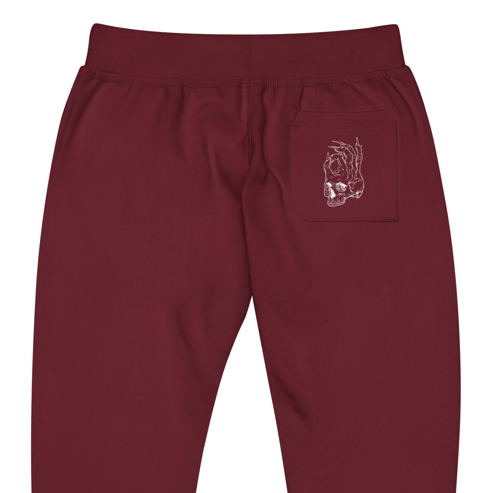 Hellbeing burgundy fleece sweatpants