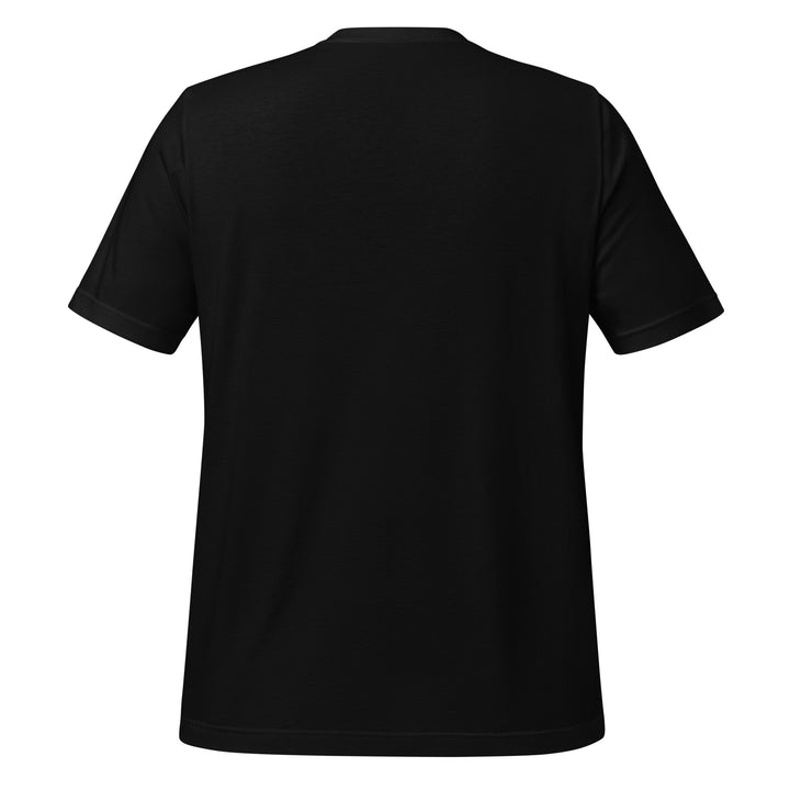 Hellbeing The Bottom Line black tee, back view