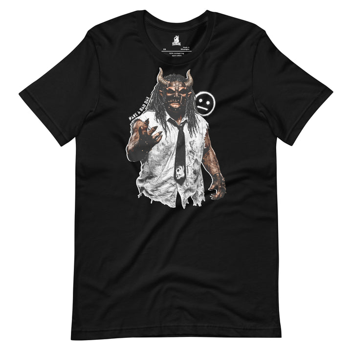 Hellbeing Have a Bad Day black tee, front flat view