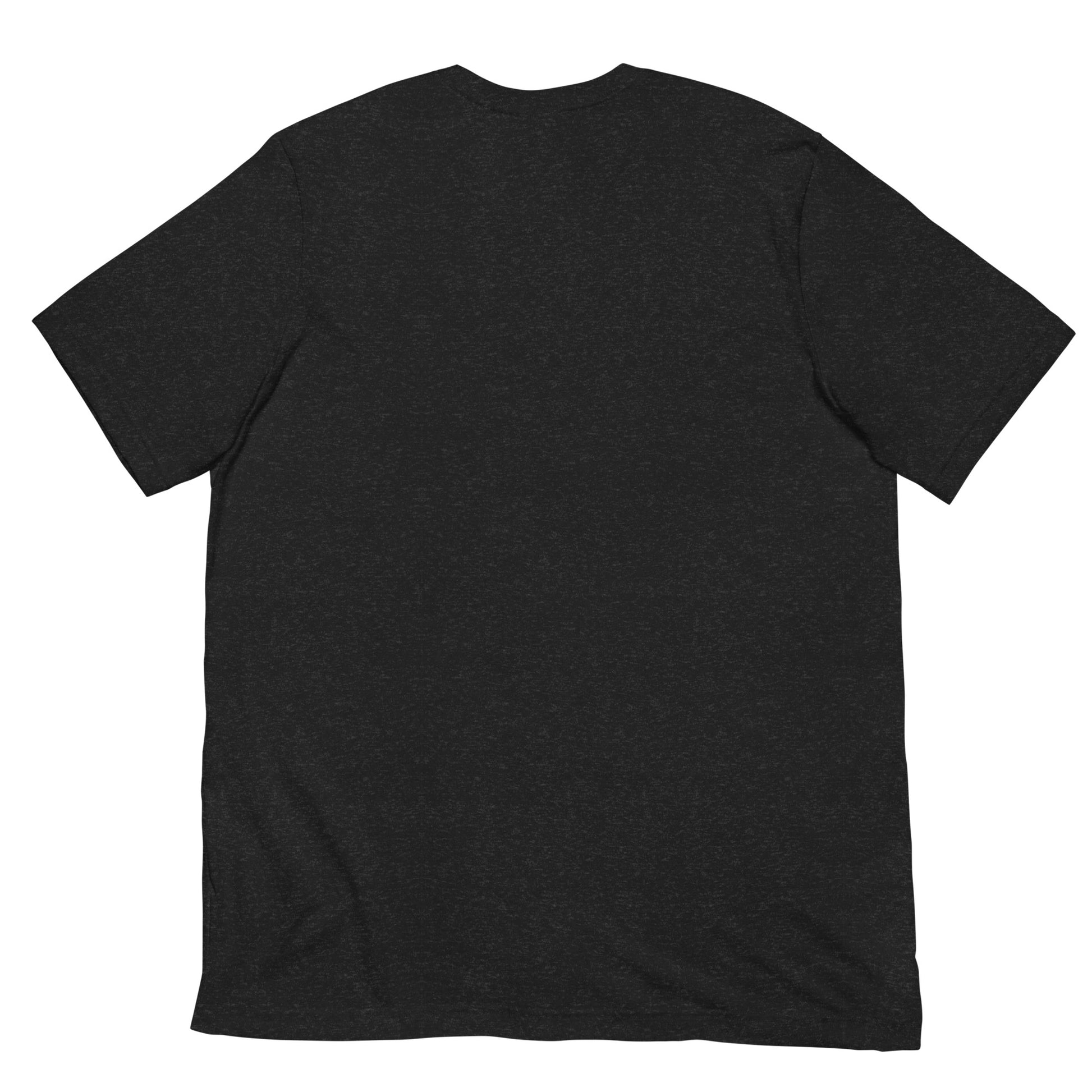 Hellbeing Give Us This Day Our Daily Shred black heather t-shirt, alternate back view