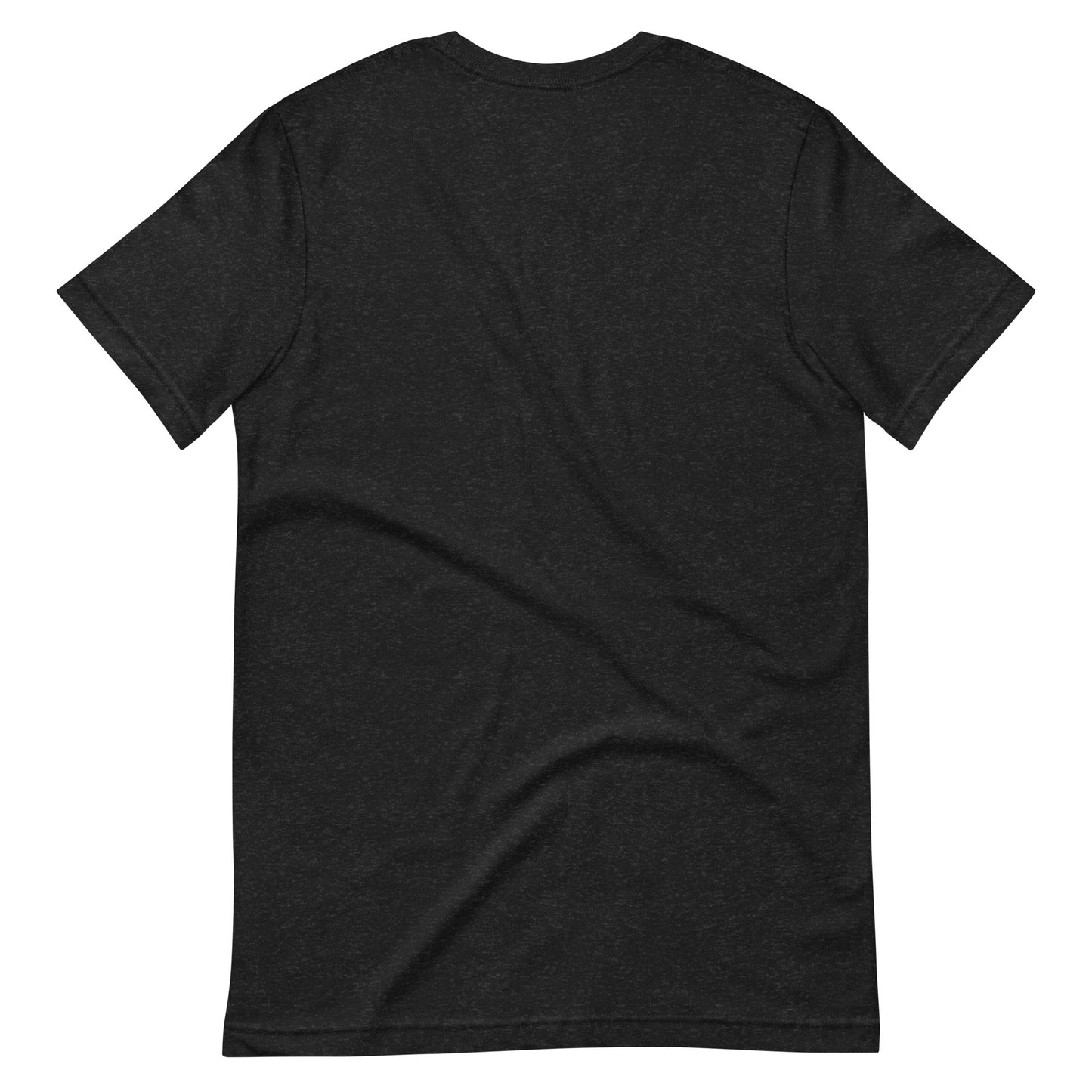Hellbeing In God We Thrust Part 2 black heather t-shirt, back view