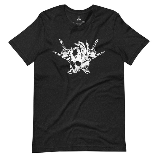 Hellbeing Skull and Crossbones t-shirt black and white