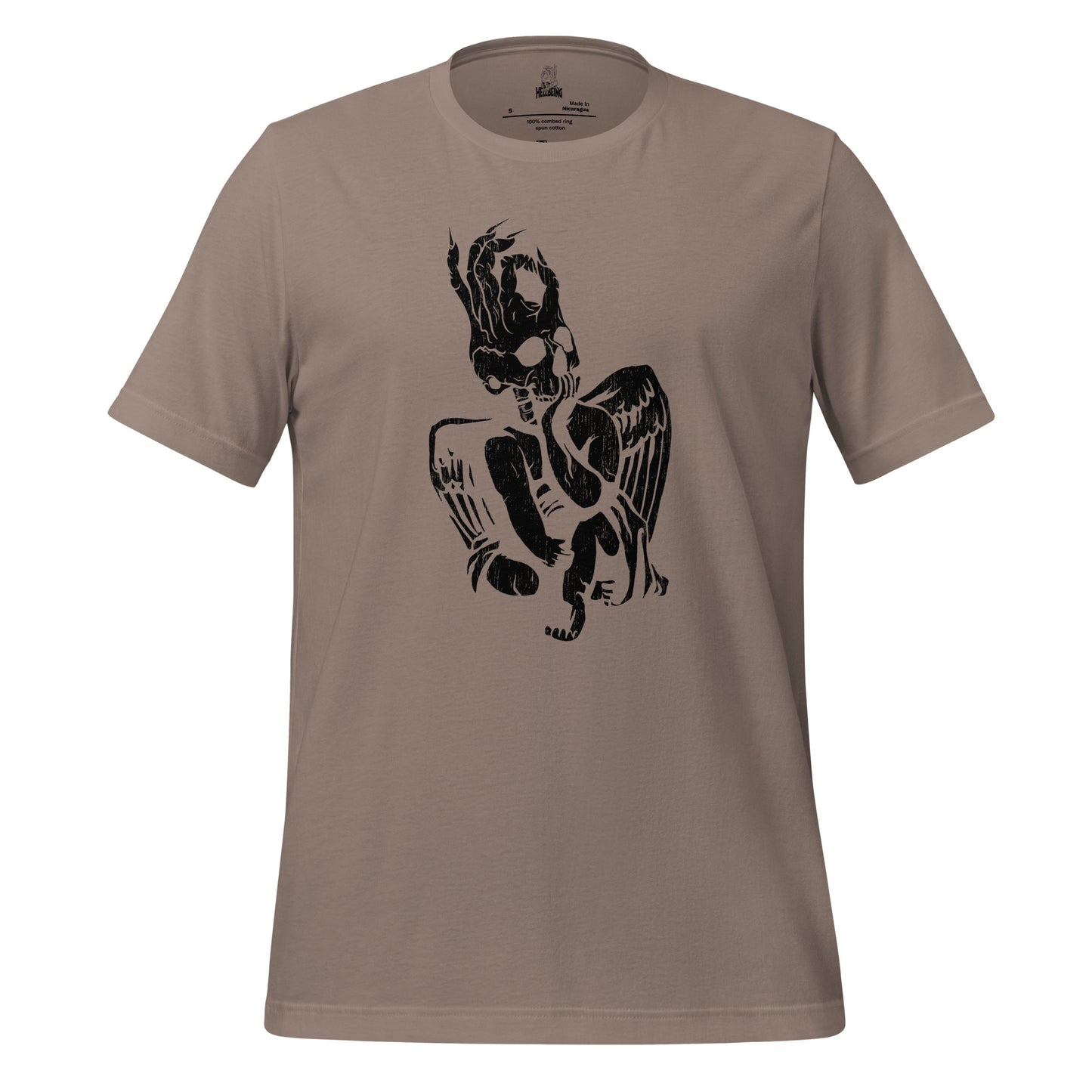 Hellbeing Cherub t-shirt black on pebble