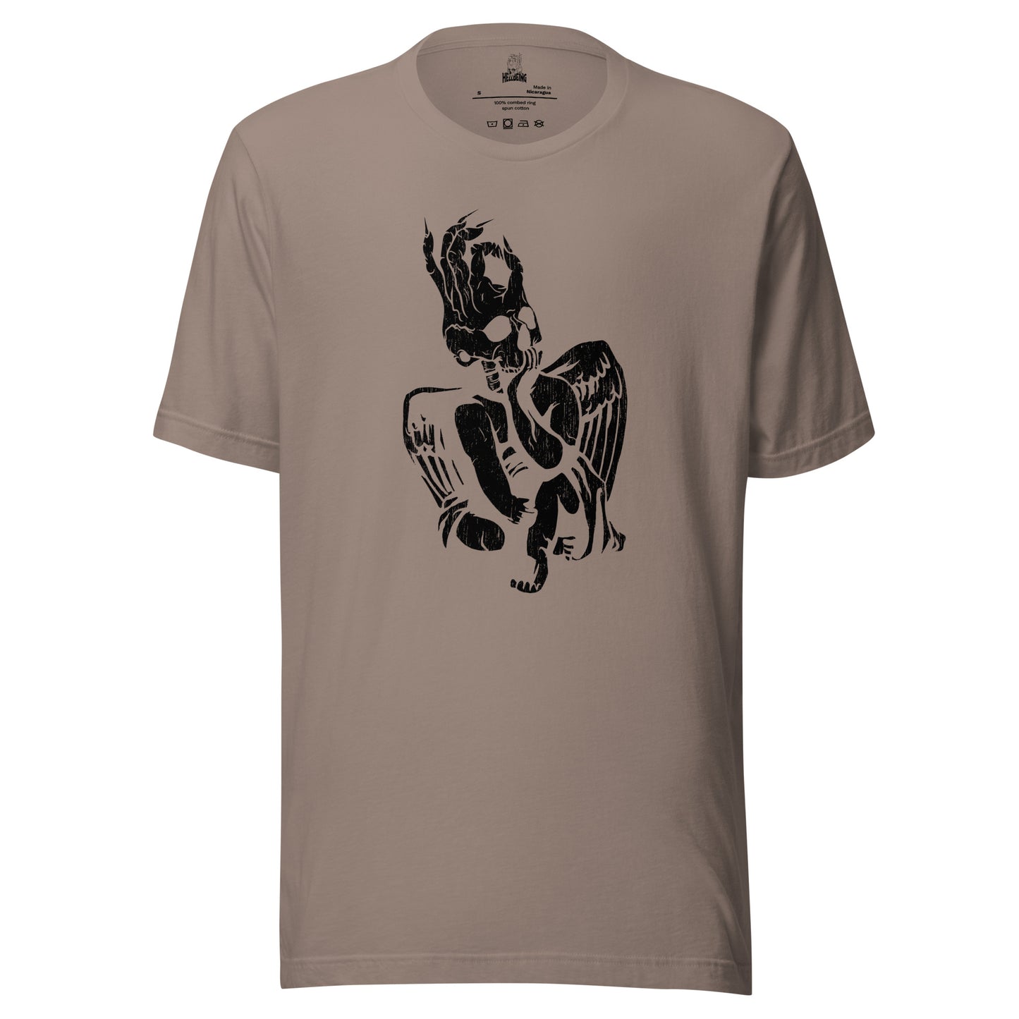 Hellbeing Cherub t-shirt black on pebble