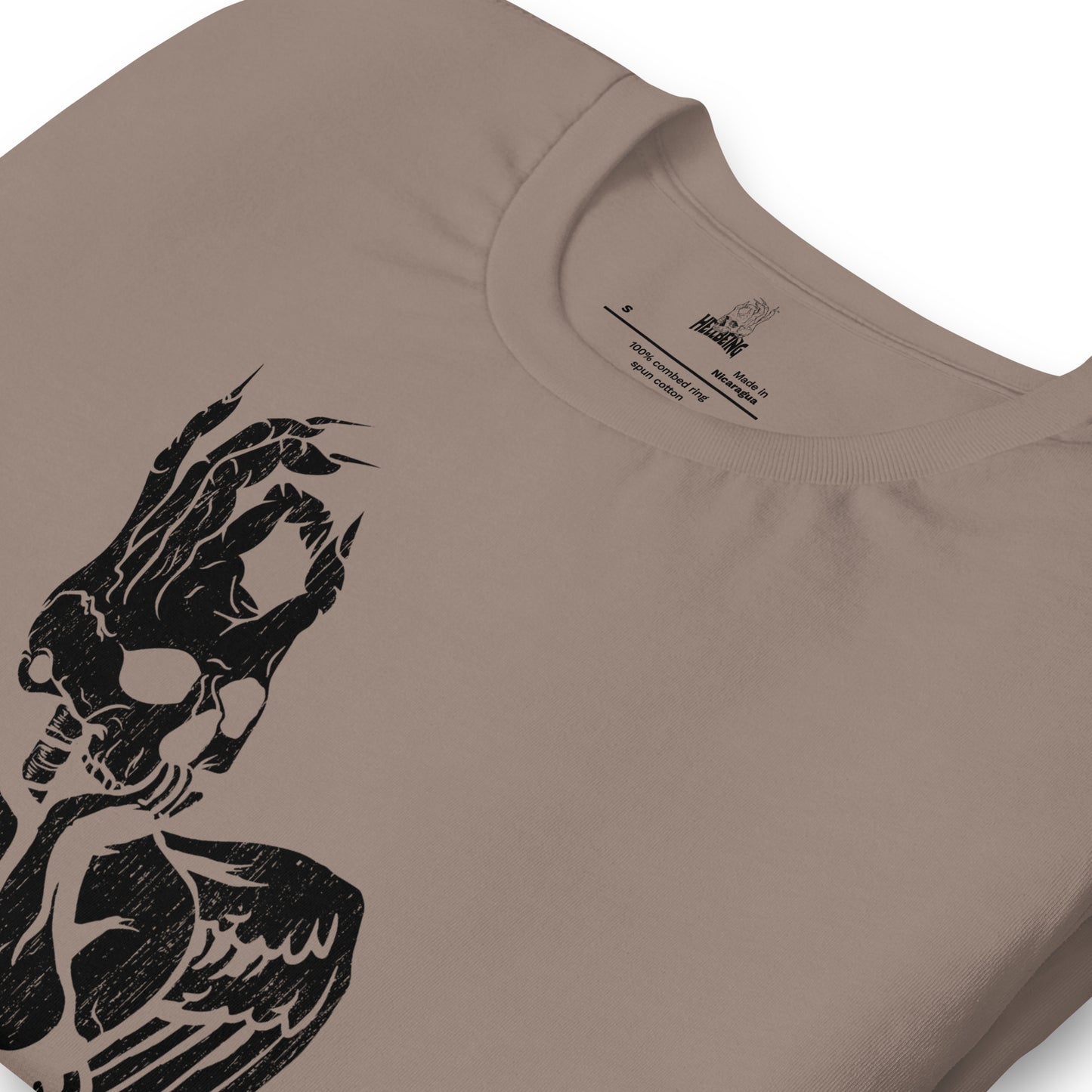 Hellbeing Cherub t-shirt black on pebble