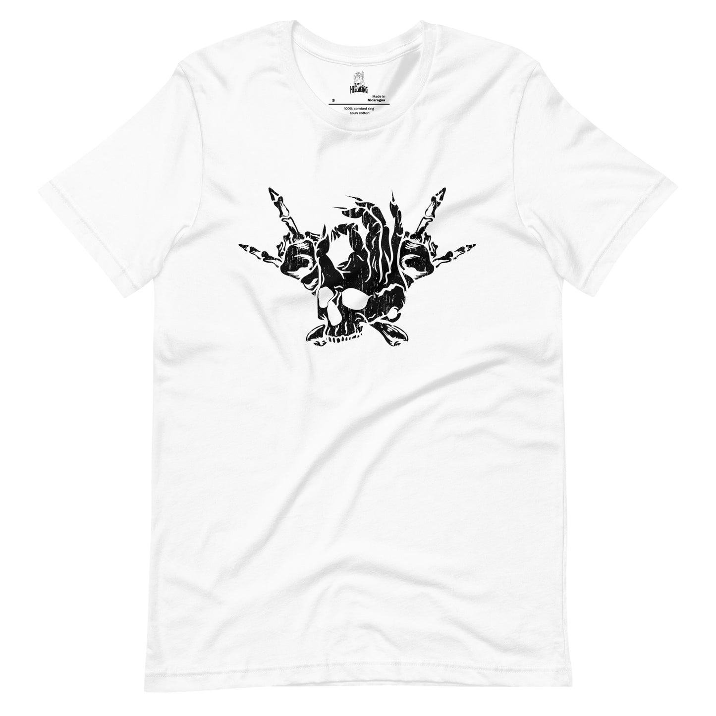 Hellbeing Skull and Crossbones t-shirt in white