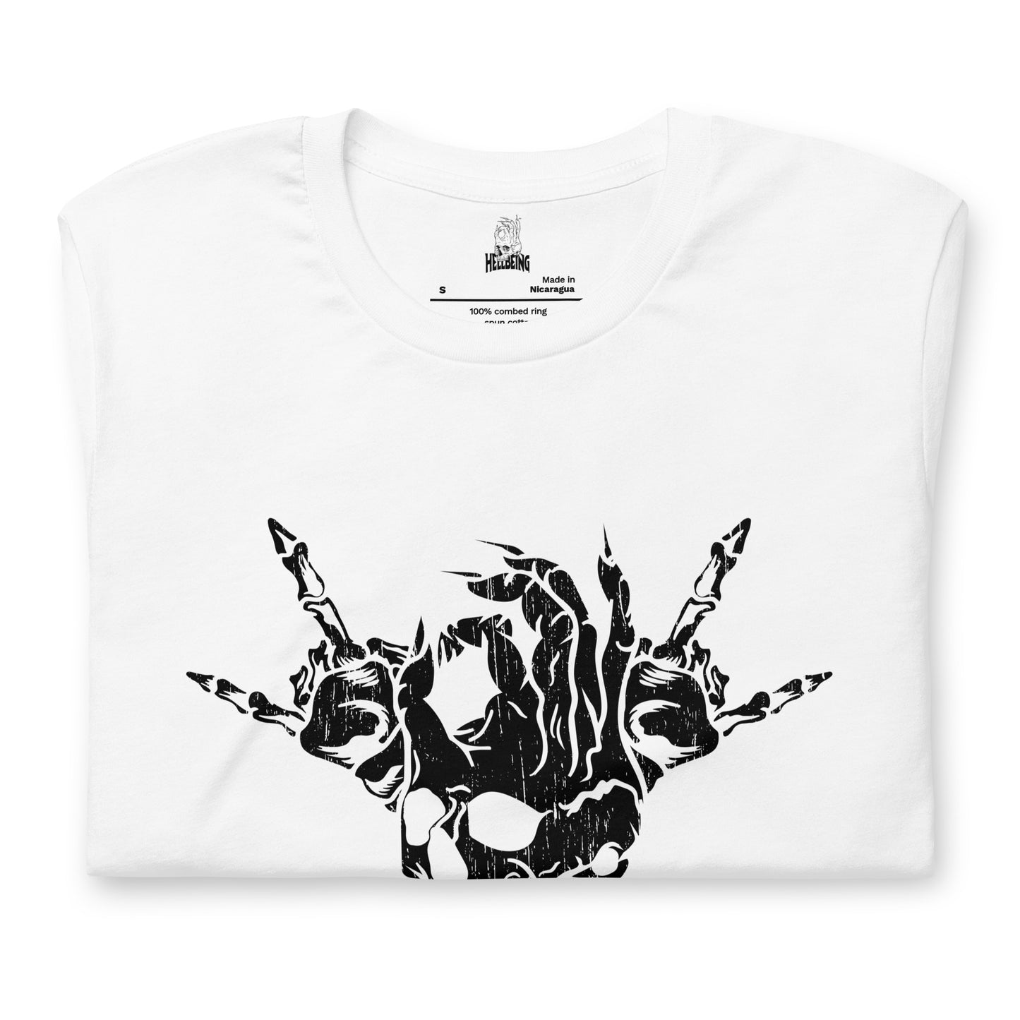 Hellbeing Skull and Crossbones t-shirt in white