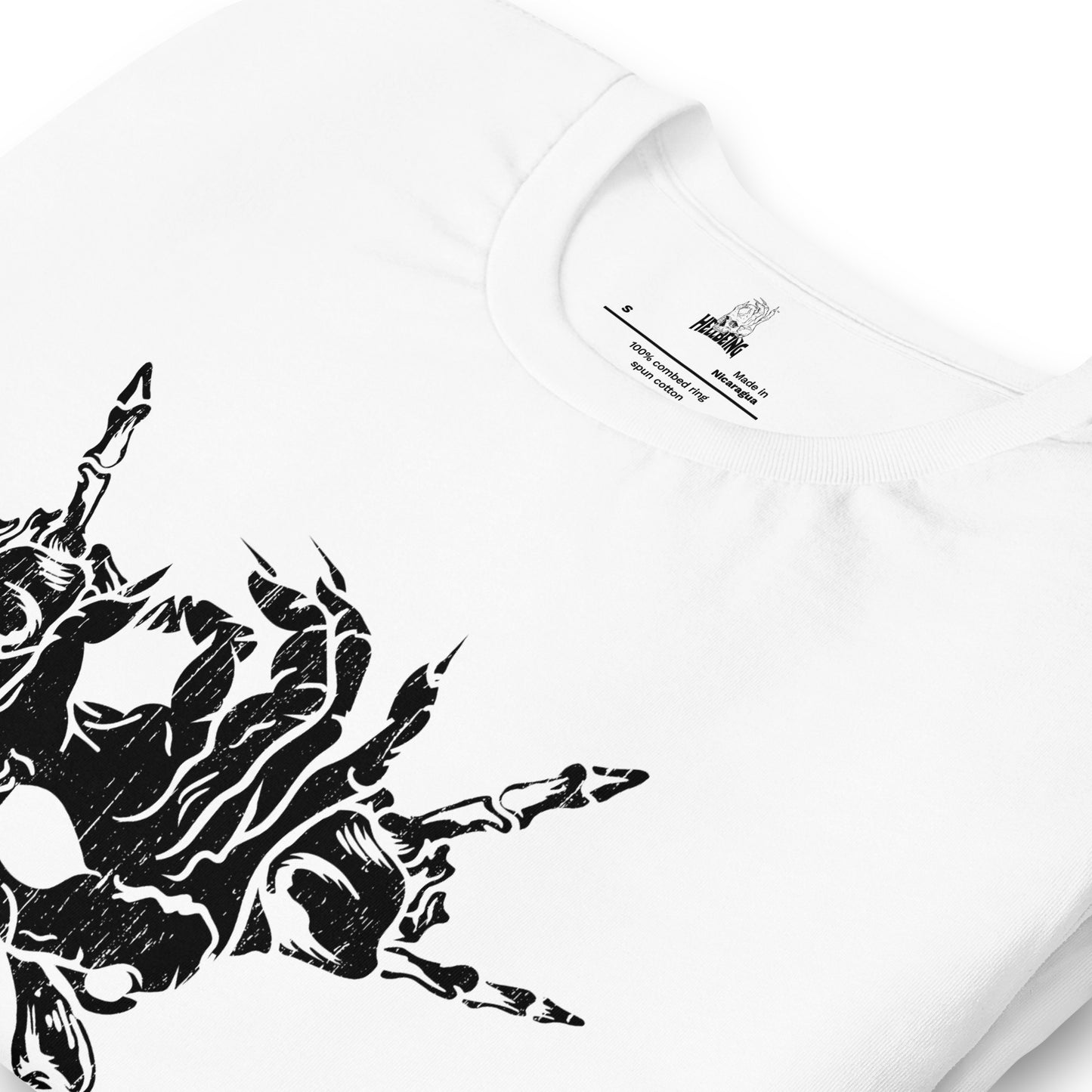 Hellbeing Skull and Crossbones t-shirt in white