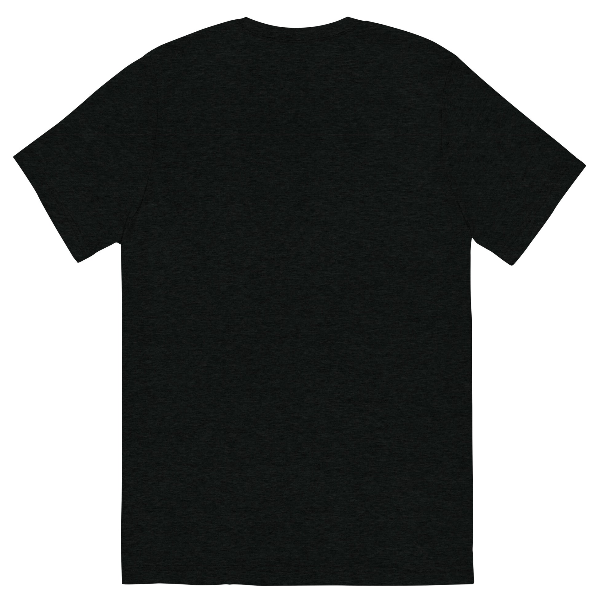 Hellbeing Hallowed Be Thy Strain solid black tri-blend t-shirt, back view