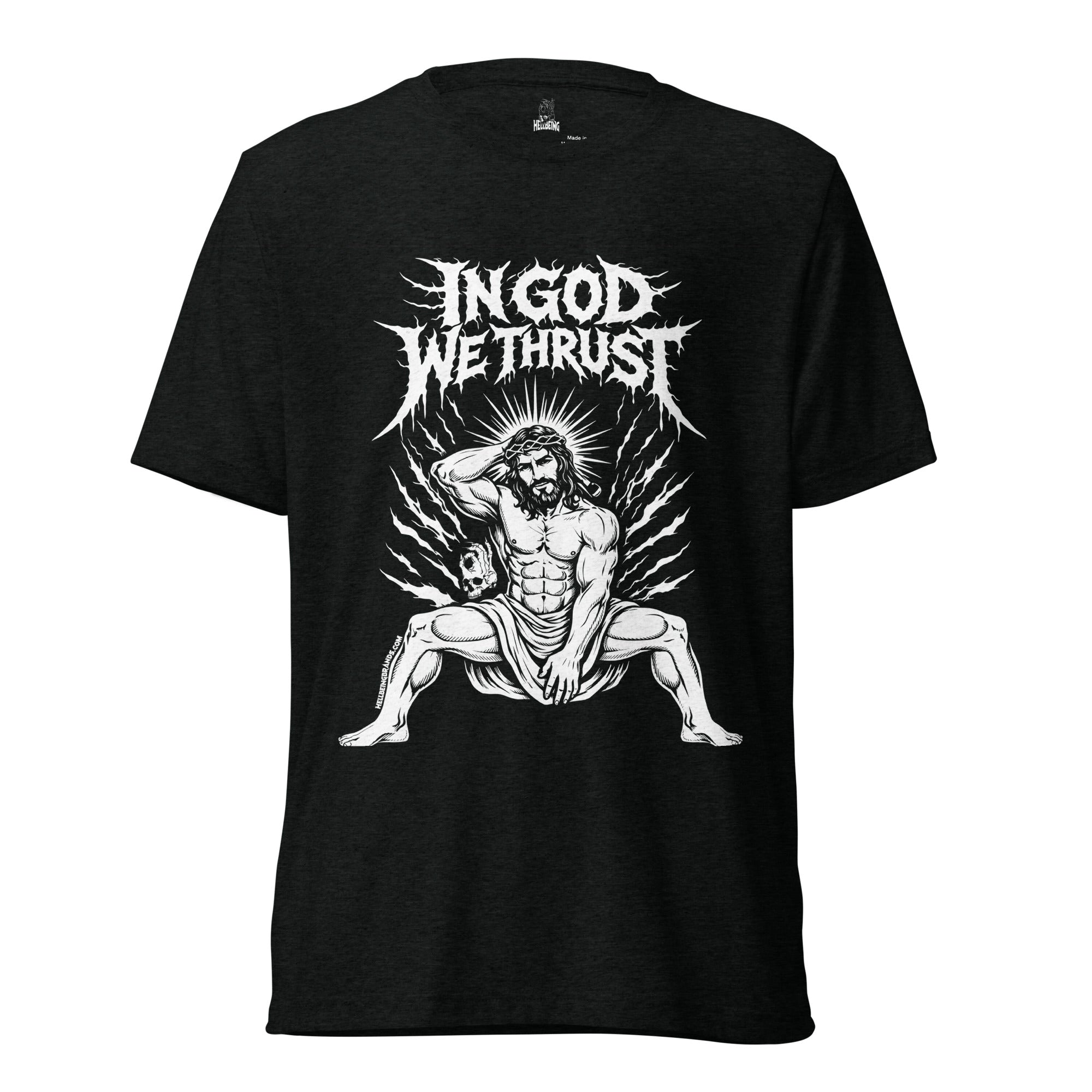 In God We Thrust Tri-Blend Tee | Hellbeing