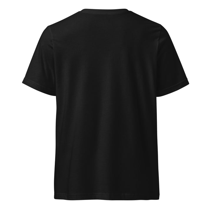 Hellbeing Helliday black v-neck t-shirt, back view