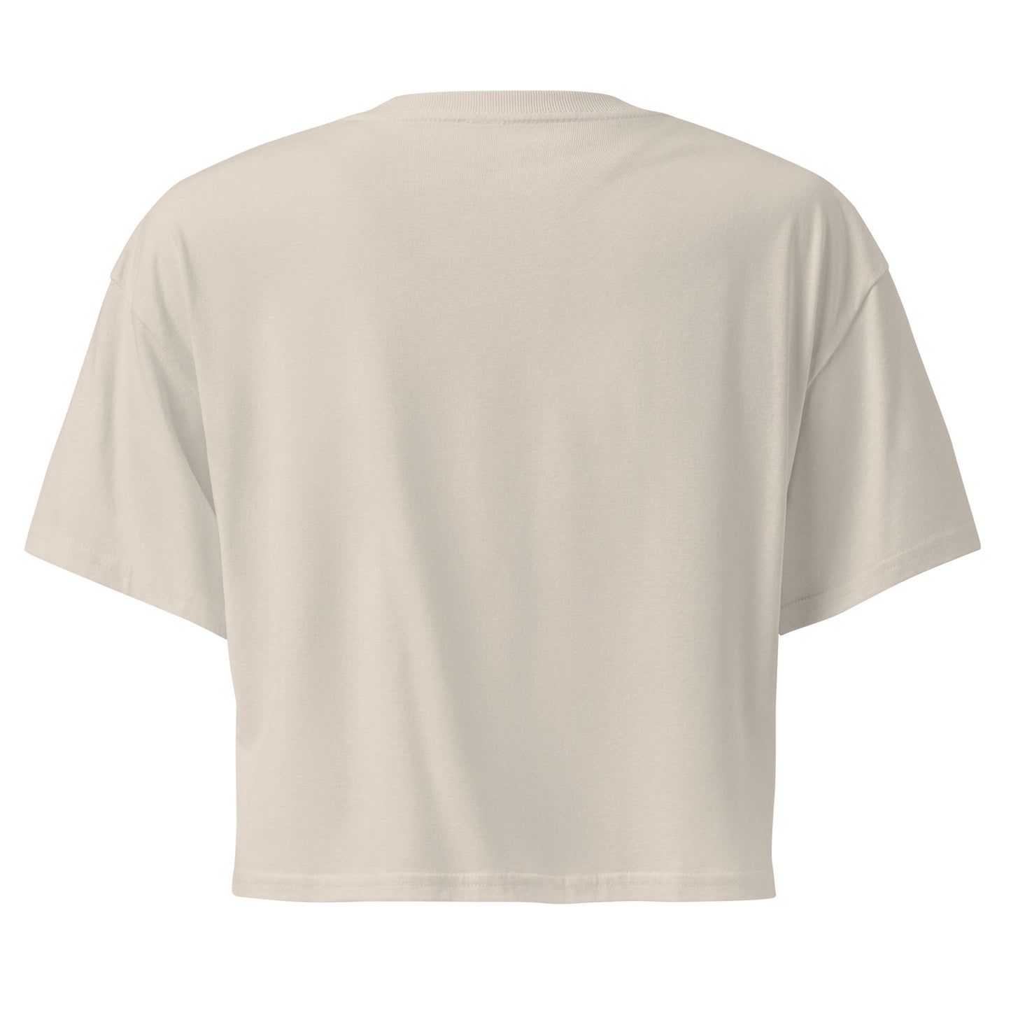 Hellbeing Helliday Skiing dust crop top, back view