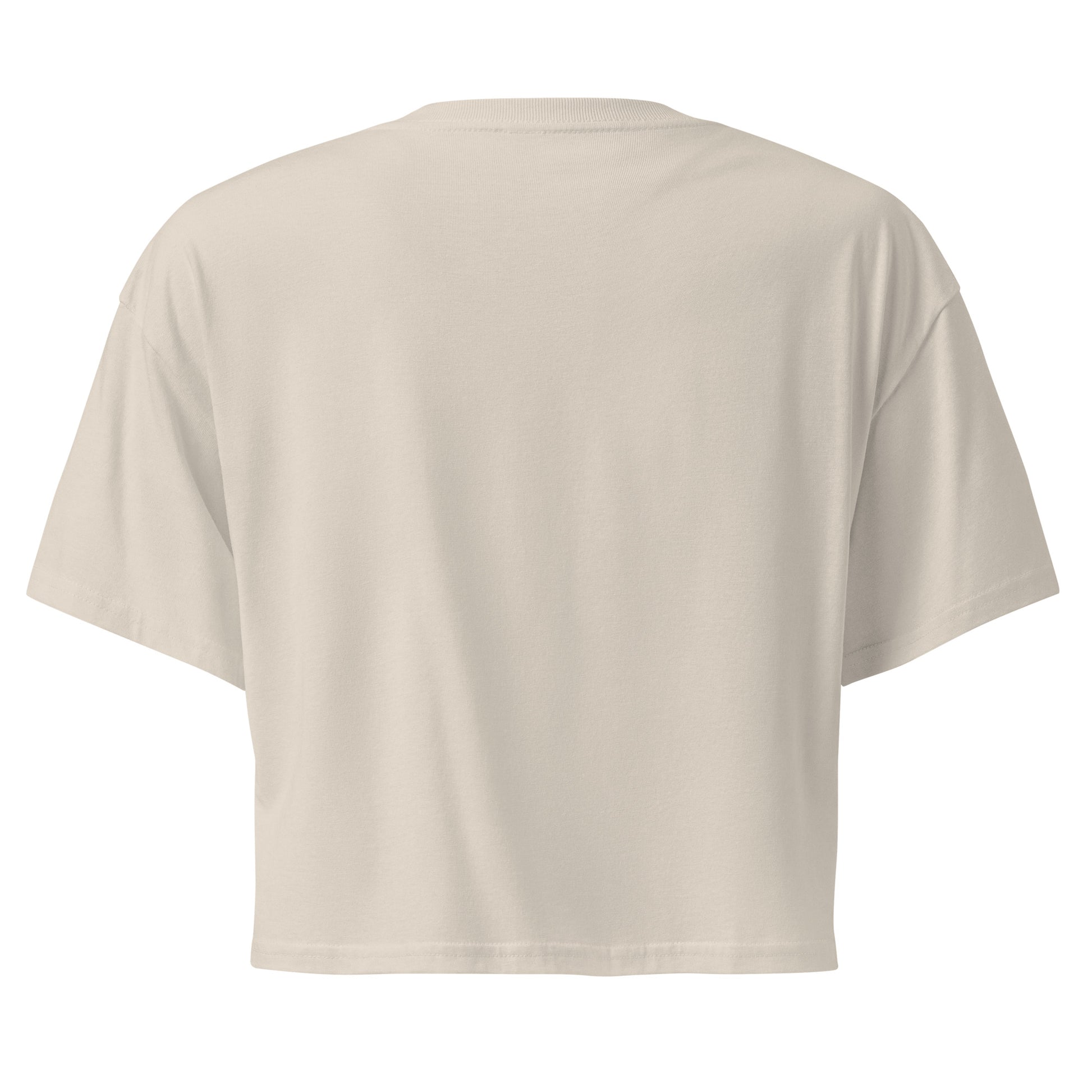 Hellbeing Helliday Skiing dust crop top, back view