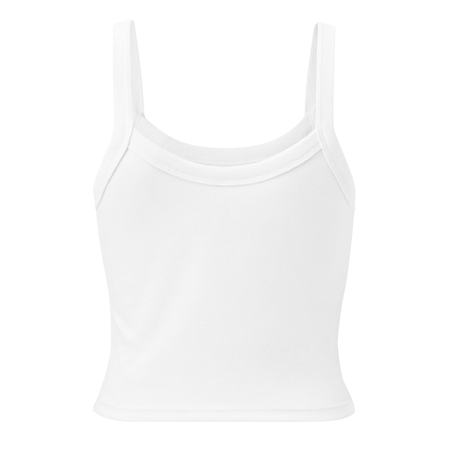 Hellbeing Uncle Satan white women's micro-rib tank top, alternate back view